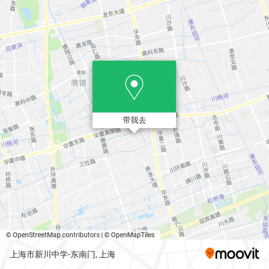 上海市新川中学-东南门地图