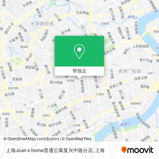 上海Joan s home普通公寓复兴中路分店地图