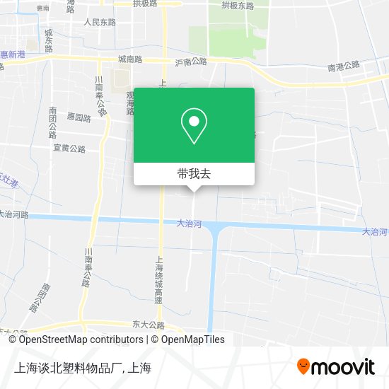 上海谈北塑料物品厂地图