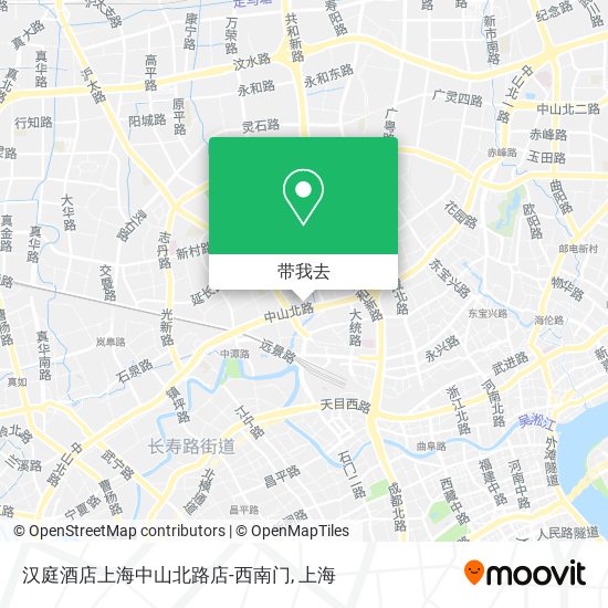 汉庭酒店上海中山北路店-西南门地图