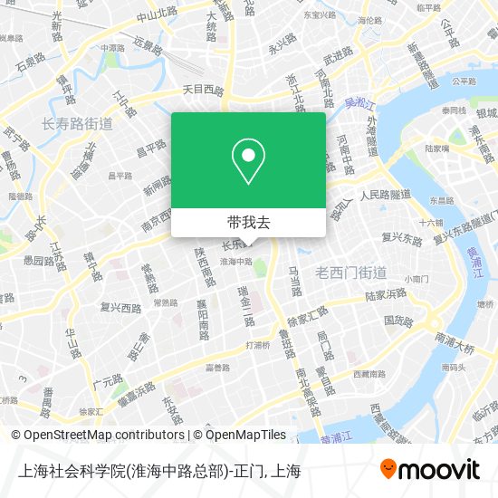 上海社会科学院(淮海中路总部)-正门地图