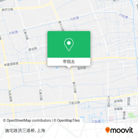 施宅路洪三港桥地图