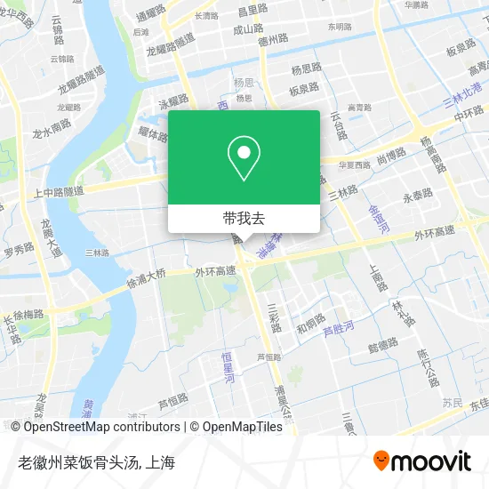 老徽州菜饭骨头汤地图
