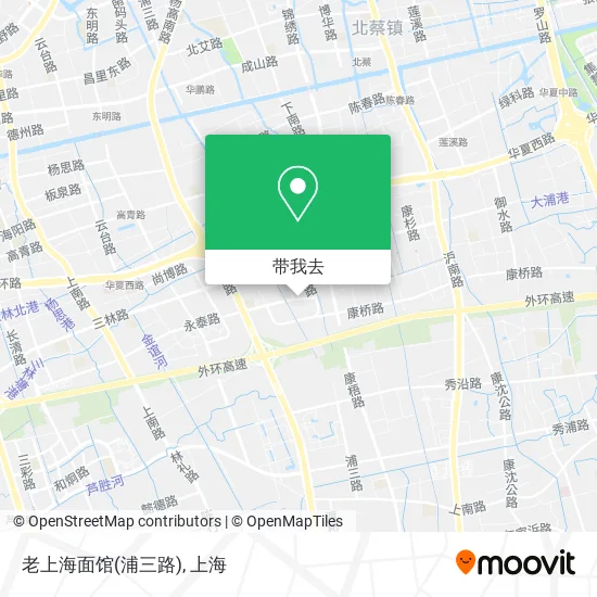 老上海面馆(浦三路)地图