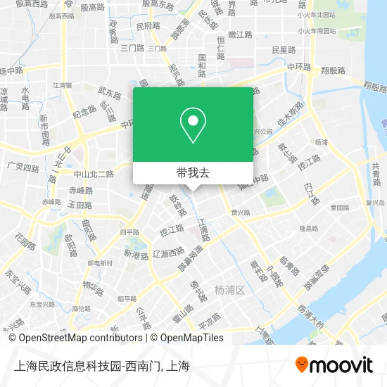 上海民政信息科技园-西南门地图