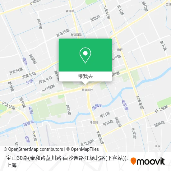 宝山30路(泰和路蕰川路-白沙园路江杨北路(下客站))地图