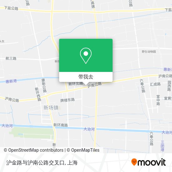 沪金路与沪南公路交叉口地图