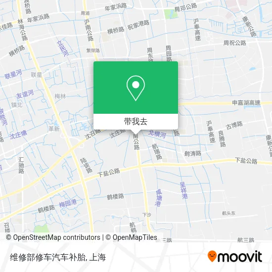 维修部修车汽车补胎地图