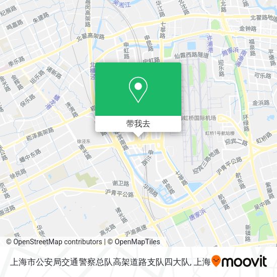 上海市公安局交通警察总队高架道路支队四大队地图