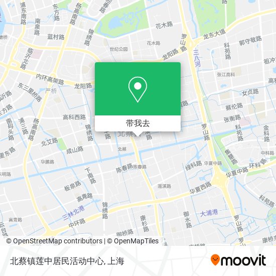 北蔡镇莲中居民活动中心地图