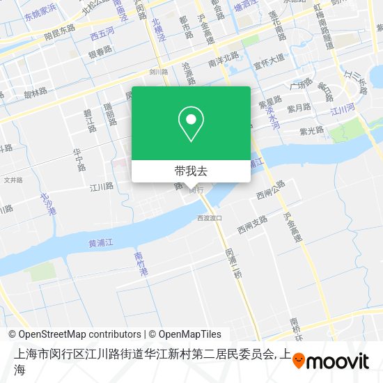 上海市闵行区江川路街道华江新村第二居民委员会地图