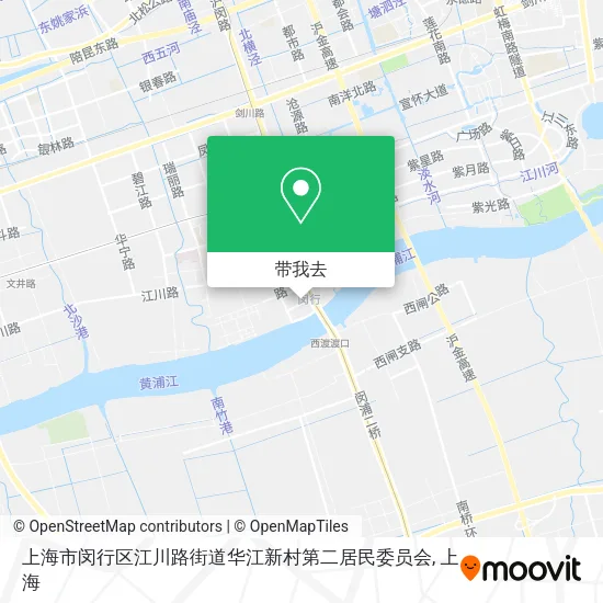 上海市闵行区江川路街道华江新村第二居民委员会地图
