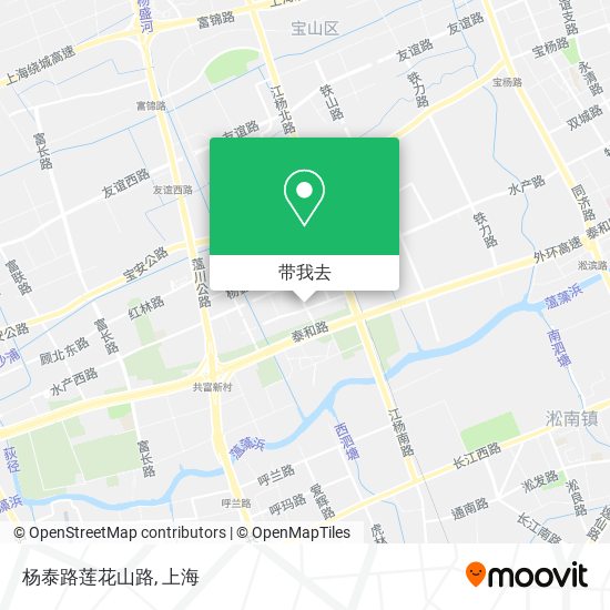 杨泰路莲花山路地图