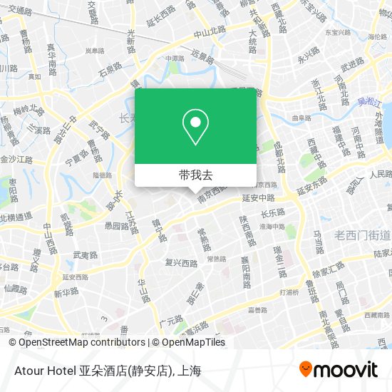 Atour Hotel 亚朵酒店(静安店)地图