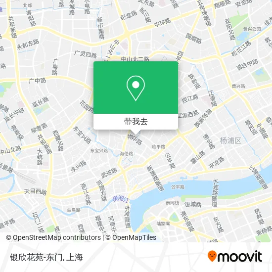 银欣花苑-东门地图