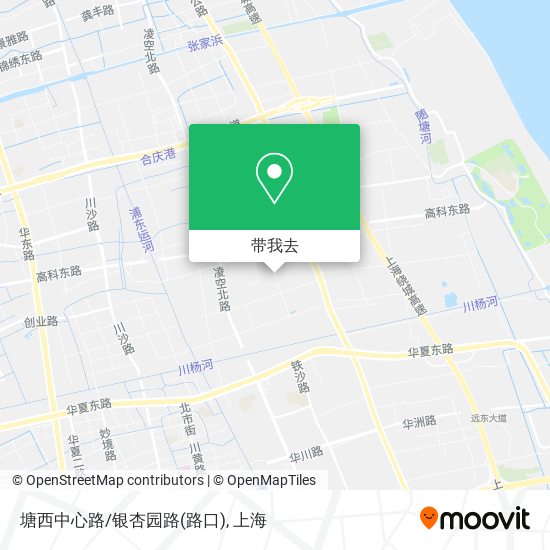 塘西中心路/银杏园路(路口)地图