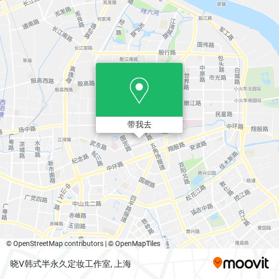 晓V韩式半永久定妆工作室地图
