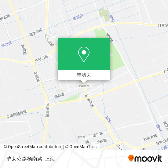 沪太公路杨南路地图