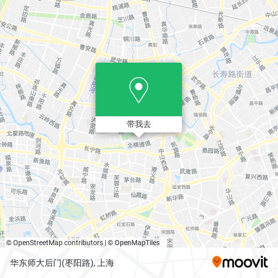 华东师大后门(枣阳路)地图