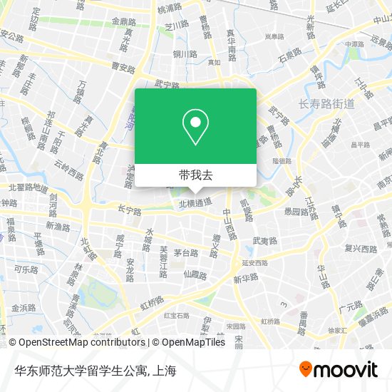 华东师范大学留学生公寓地图