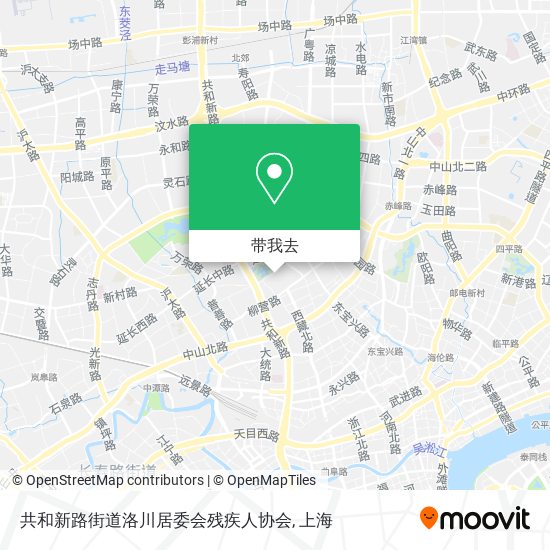 共和新路街道洛川居委会残疾人协会地图