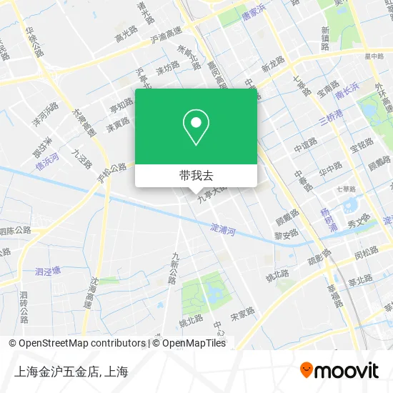 上海金沪五金店地图