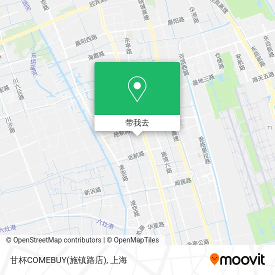 甘杯COMEBUY(施镇路店)地图