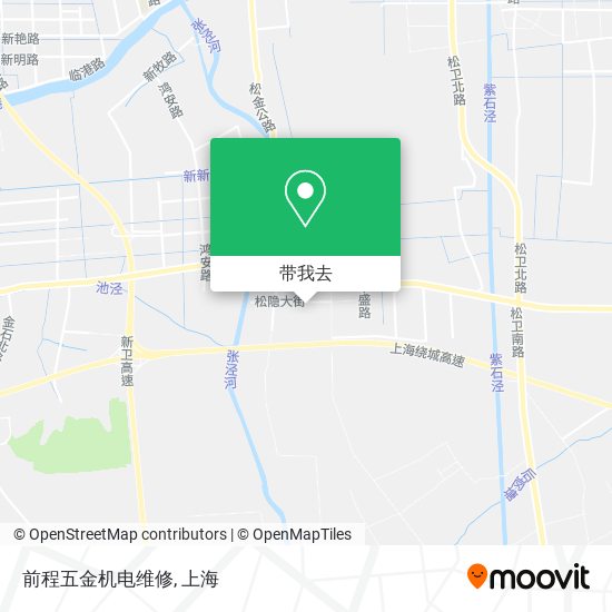前程五金机电维修地图
