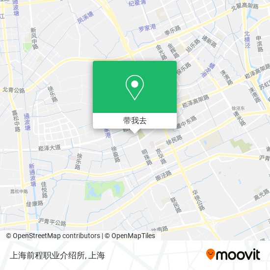 上海前程职业介绍所地图