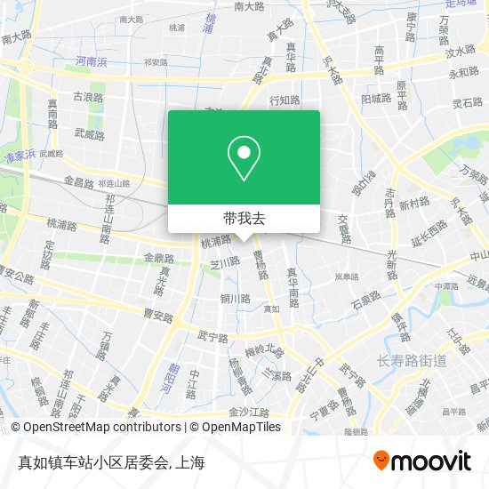 真如镇车站小区居委会地图