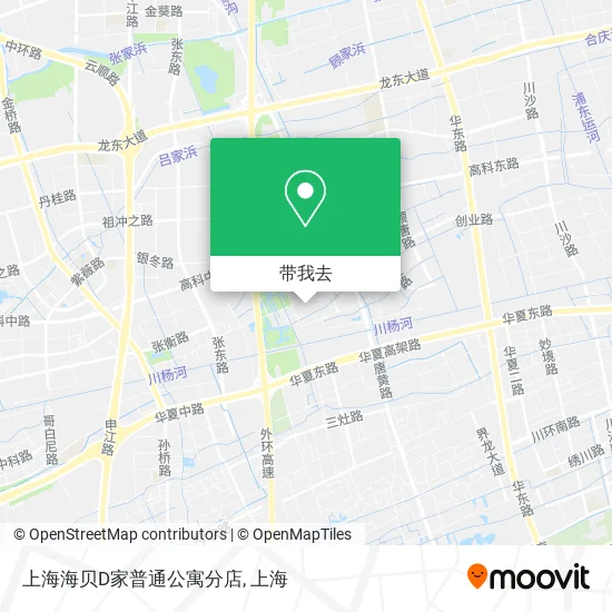 上海海贝D家普通公寓分店地图