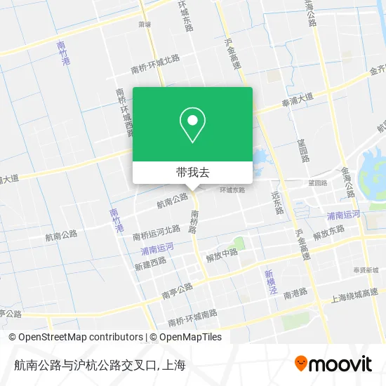 航南公路与沪杭公路交叉口地图