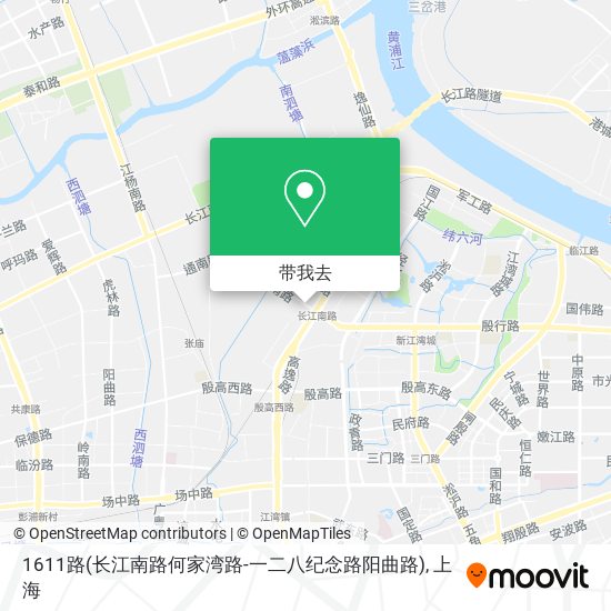 1611路(长江南路何家湾路-一二八纪念路阳曲路)地图