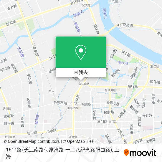 1611路(长江南路何家湾路-一二八纪念路阳曲路)地图
