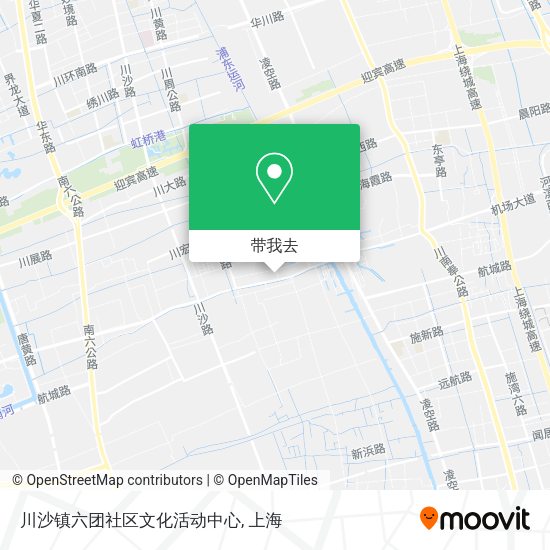 川沙镇六团社区文化活动中心地图