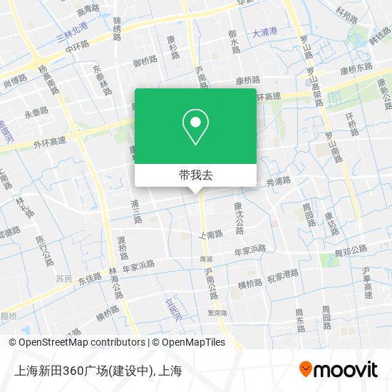 上海新田360广场(建设中)地图