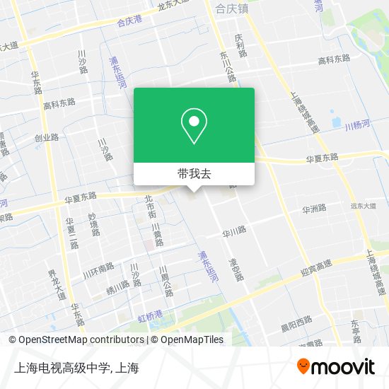 上海电视高级中学地图