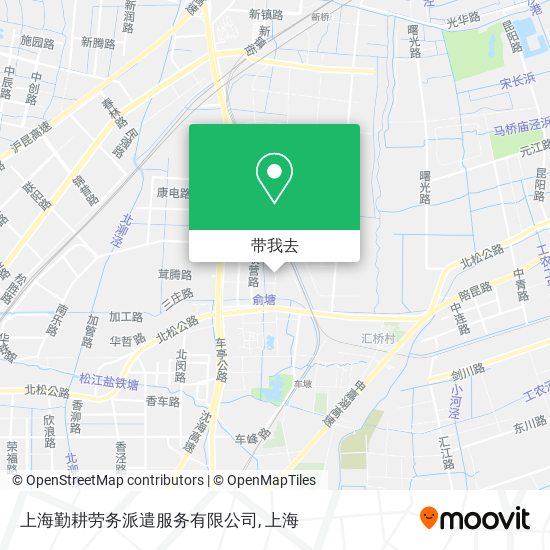 上海勤耕劳务派遣服务有限公司地图