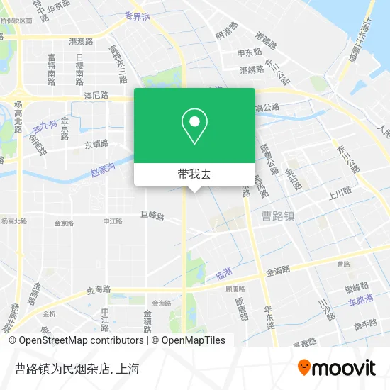 曹路镇为民烟杂店地图