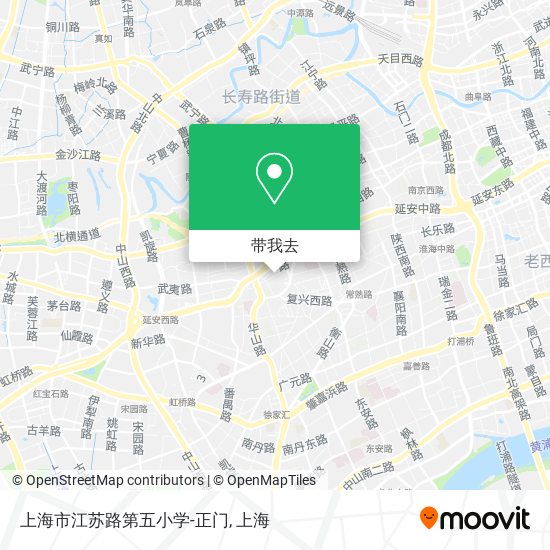 上海市江苏路第五小学-正门地图