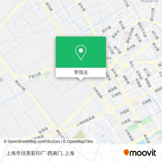 上海市佳美彩印厂-西南门地图