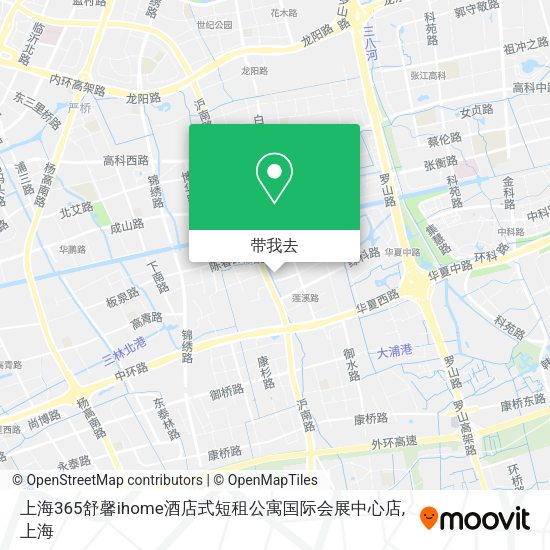 上海365舒馨ihome酒店式短租公寓国际会展中心店地图