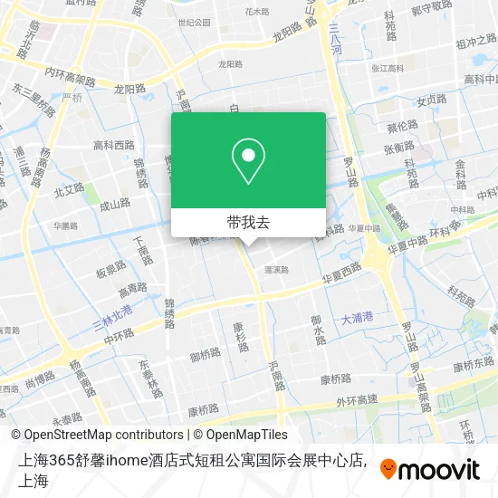 上海365舒馨ihome酒店式短租公寓国际会展中心店地图