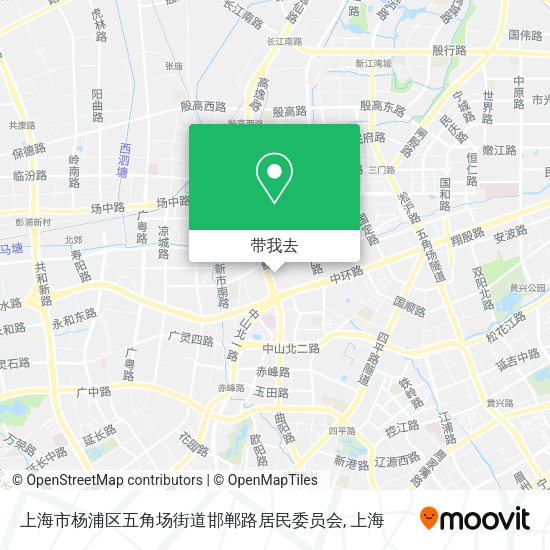 上海市杨浦区五角场街道邯郸路居民委员会地图