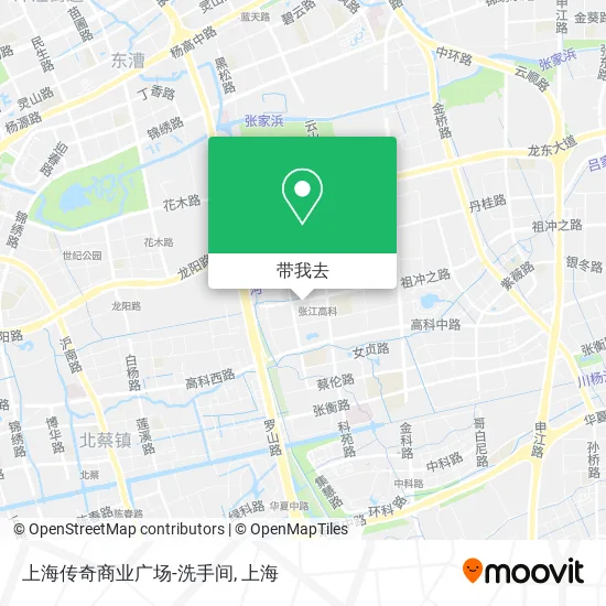上海传奇商业广场-洗手间地图