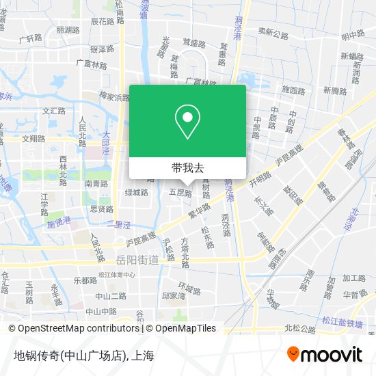 地锅传奇(中山广场店)地图