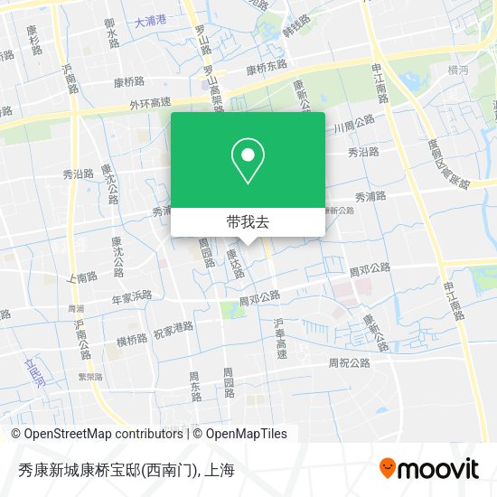 秀康新城康桥宝邸(西南门)地图