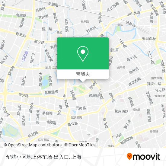 华航小区地上停车场-出入口地图
