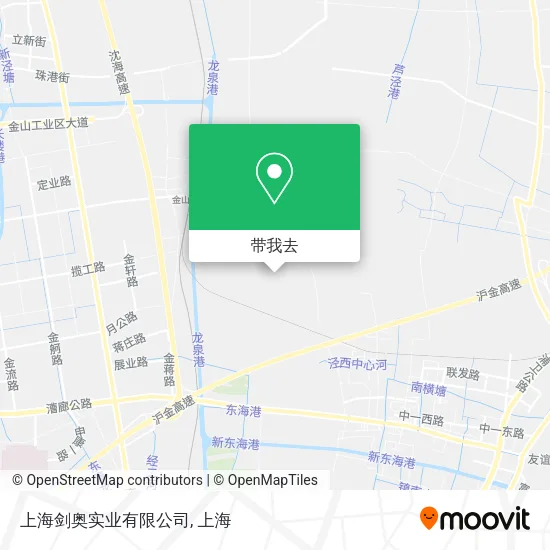 上海剑奥实业有限公司地图