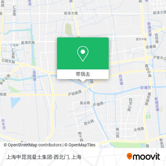 上海申昆混凝土集团-西北门地图